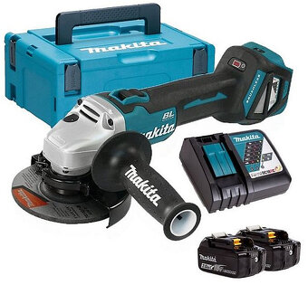 MAKITA AKU uhlová Bŕuska, NOVÁ,KUFOR 2x BAT. 3Ah - 2