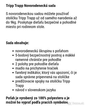 STOKKE Trip trap"Baby set"-antracitovy-nepouzity - 2