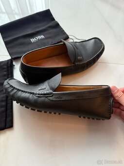 Predám Hugo boss kožené mokasíny zánovné (40) box & dustbag - 2