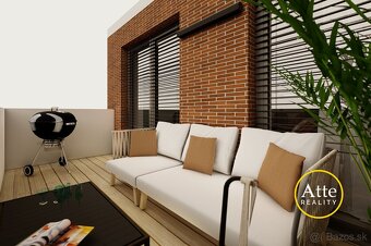3-izbový byt Báhoň – novostavba pri Bratislave, terasa a níz - 2