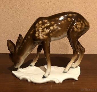 089 – Metzler & Ortloff , Germany , soška , porcelán, Srna - 2