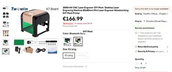 Mini Gravírovač 3000mW - Nový - 2