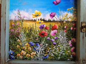 Obraz v starom okne 55x54 cm - 2