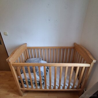 Detská drevená postieľka - 2