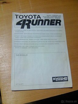 Rc auto Kyosho TOYOTA 4 RUNNER 1/9 rarita. zlava. - 2
