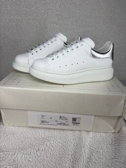 Alexander McQueen Sneakers Silver White - 2