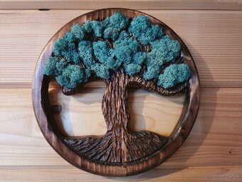 Rezbársky machový obraz strom života - 2