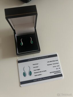 Revoni zlaté diamantové náušnice - 2