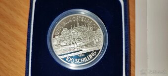 100 šilingov vo verzií proof z roku 1994 Franz Jozef - 2