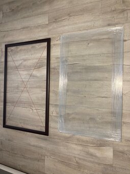 Dreveny ram na obraz hnedy - 2