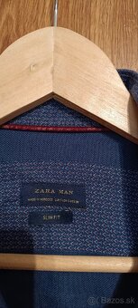 Pánska košeľa ZARA tmavomodrá - 2