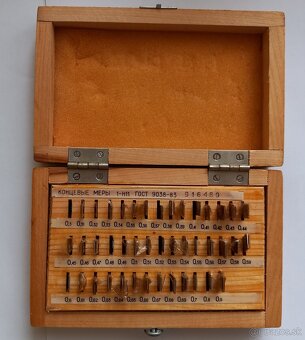 Koncové mierky 0,1 mm až 0,9 mm po 0,01 mm 63 ks - 2