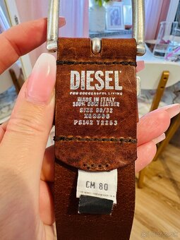 Kožený opasok Diesel - 2