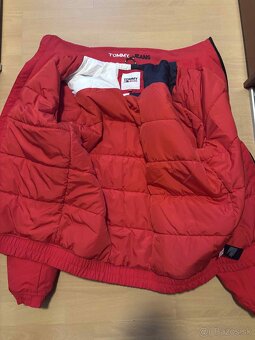 Tommy Hilfigher bunda červená L - 2