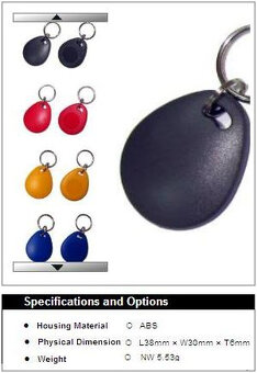 Kľúčenky RF 125 kHz TK4100 - 2