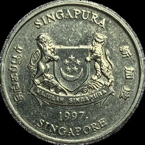 Predám  20 centov 1997  Singapur - 2