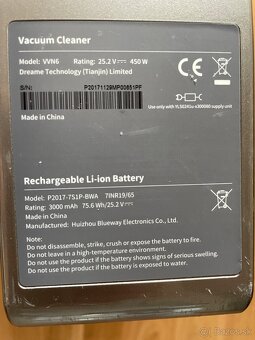 Xiaomi Dreame V11. Tyčový Aku vysávač - 2