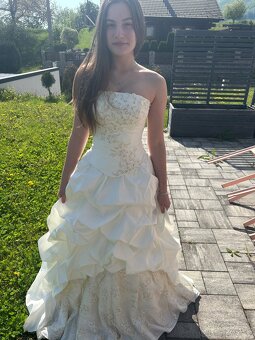 Svadobné šaty - farba ivory - 2