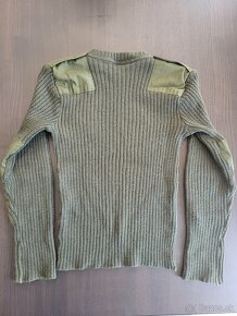 Sveter Commando army vlnený Velká Británia oliv originál - 2