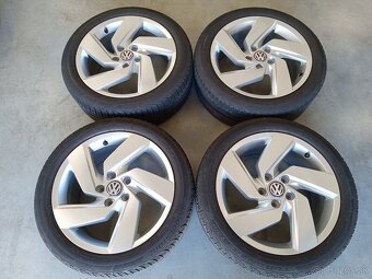 Predam letne ALU 5x112 R17 7,5J ET51 ORIGINAL VW GOLF - 2