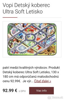 Detsky koberec deka podložka na hranie - 2