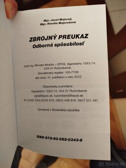 Zbrojný preukaz- Odborná spôsobilosť - 2