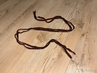 Šnúrky do dôstojníckych kanád ČSĽA, 120 cm, originál pár - 2