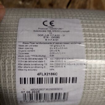 Sklotextilná sieťka na fasády - 2