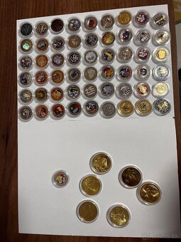 2€ Farebne mince +5€ mince slovenské - 2