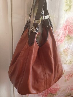 Hnedá kožená kabelka - 2