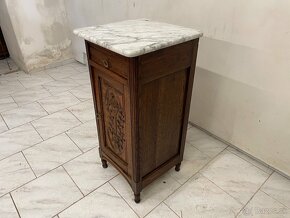 Starožitný stolek s mramorovou deskou - 2