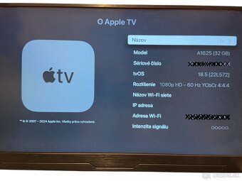 Apple TV HD A1625 32Gb - funkčná dobrý stav. - 2
