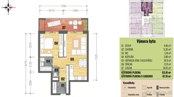 PANORAMA - NOVOSTAVBA 2 IZBOVÝ MODERNÝ BYT 54 M2, TERASA 14 - 2