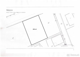 VAJKOVCE - pekný stavebný pozemok o výmere 898 m2 - 2