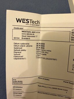 iPhone 17 Pro, 256GB, Modrý - 2