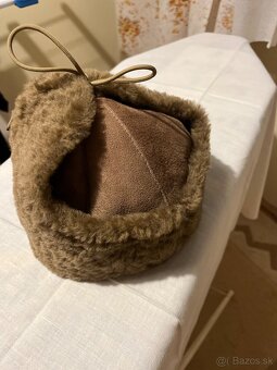 Hnedá kožušinová čiapka - 2