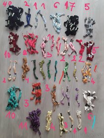 Rozne bavlnky na vysivanie,chemlon,vlna - 2