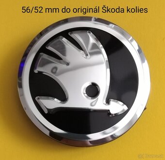 56,60,65 mm Škoda krytky do kolies - 2