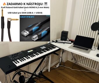 🎹 Predám PROFI Roland JUNO-DS 61 | TOP stav + KÁBLE V CENE - 2