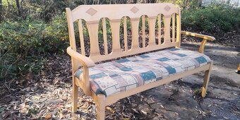 Masivní dřevěná lavice - 2