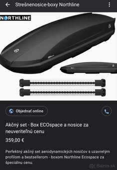 stresne lyziny + nosic na Skoda Karoq - 2