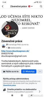 Doučovanie a záverečné práce - 2