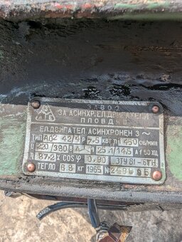 Predám elektrický 7,5 kw motor 1450 - 2