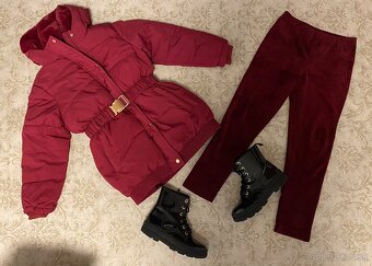 Bunda dievča 140- komplet - 2