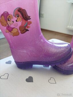Detské blikajúce gumáky/čižmy do dažďa - 2
