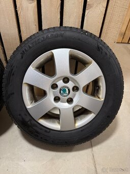 Disky Škoda + celoročné pneu 195/65 R15 - 2