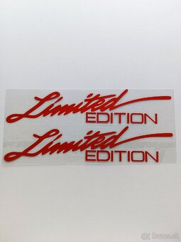 Nové červené nálepky Limited Edition - 2