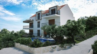 Luxusný apartmán s terasou a výhľadom na more v Stivašnici, - 2