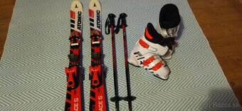 Detské lyže Atomic 90 CM , lyžiarky Rossignol 21,5 - 2