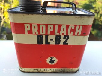 RETRO PLECH CSSR BENZINA OLEJ - 2
